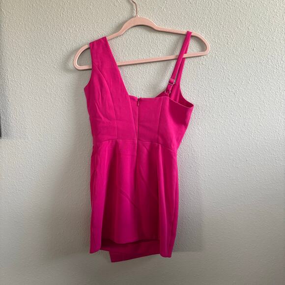 Revolve NBD Adios Assymetrical Mini Dress in Fuchsia Women's Size XXS - Picture 8 of 10